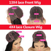 Brazilian Remy Wig 1B/Blue 13x4 - Mai Mai Beauty Supply