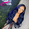 Brazilian Remy Wig 1B/Blue 13x4 - Mai Mai Beauty Supply