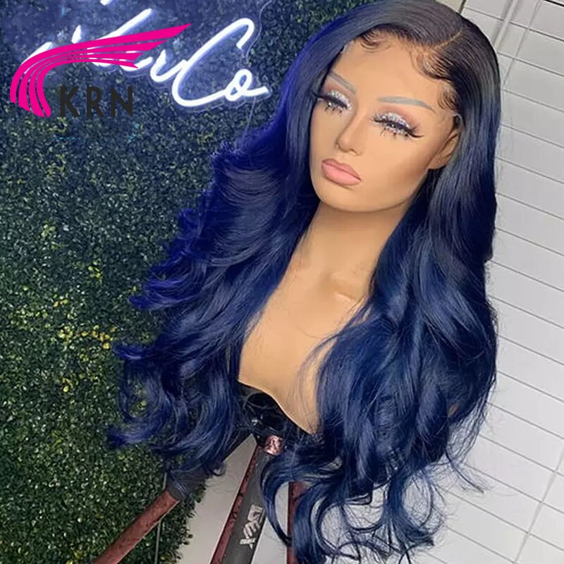 Brazilian Remy Wig 1B/Blue 13x4 - Mai Mai Beauty Supply