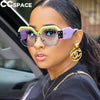 Purple Half Frame Square Sunglasses - Mai Mai Beauty Supply